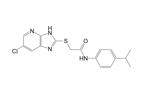 2-[(6-chloro-3H-imidazo[4,5-b]pyridin-2-yl)sulfanyl]-N-(4-isopropylphenyl)acetamide