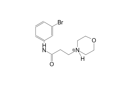 4-[3-(3-bromoanilino)-3-oxopropyl]morpholin-4-ium