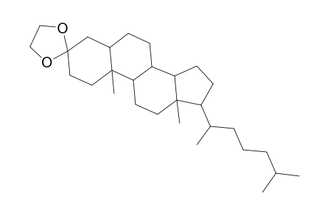 Cholestan-3-one, cyclic 1,2-ethanediyl acetal, (5.alpha.)-