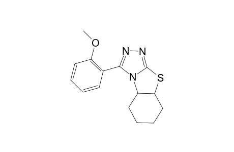 3-[o-Methoxyphenyl]-5,6-[(1',2'-cyclohexyl)dihydro]thiazolo[2,3-c]-s-triazole