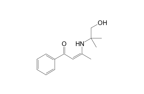(Z)-3-[(1-hydroxy-2-methylpropan-2-yl)amino]-1-phenyl-2-buten-1-one