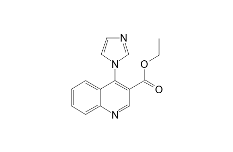 3-Quinolinecarboxylic acid, 4-(1H-imidazol-1-yl)-, ethyl ester
