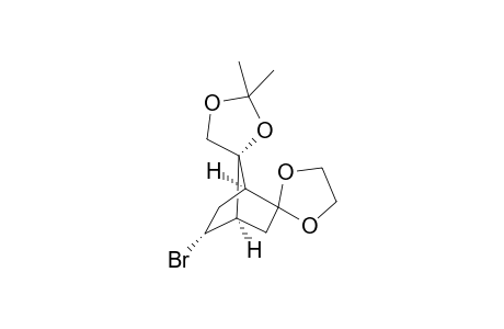(1.alpha.,4.alpha.,5.alpha.,7R*)-5-Bromo-2'',2''-dimethylspiro[bicyclo[2.2.1]-heptane-2,2'-[1,3]dioxolane]-7,4''-[1,3]dioxolane