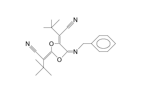 Butanenitrile, 2,2'-[5-[(phenylmethyl)imino]-1,3-dioxolane-2,4-diylidene]bis[3,3-dimethyl-
