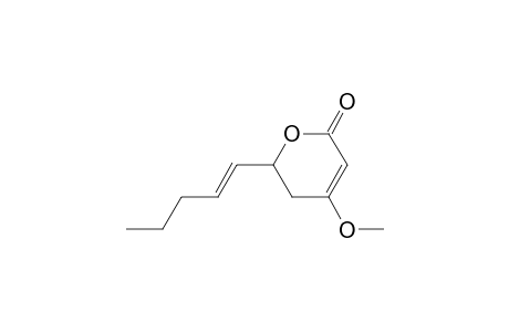 2H-Pyran-2-one, 5,6-dihydro-4-methoxy-6-(1-pentenyl)-, (E)-