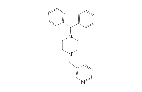 1-(diphenylmethyl)-4-(3-pyridinylmethyl)piperazine