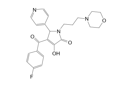 2H-pyrrol-2-one, 4-(4-fluorobenzoyl)-1,5-dihydro-3-hydroxy-1-[3-(4-morpholinyl)propyl]-5-(4-pyridinyl)-