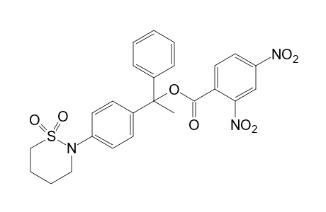 alpha-methyl-p-(tetrahydro-2H-1,2-thiazin-2-yl)benzhydrol, 2,4-dinitrobenzoate, S,S-dioxide