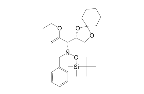 (SYN)-N-BENZYL-O-(TERT.-BUTYLDIMETHYLSILYL)-N-[(S)-2-ETHOXY-1-[(S)-1,4-DIOXASPIRO-[4.5]-DECAN-2-YL]-ALLYL]-HYDROXYLAMINE