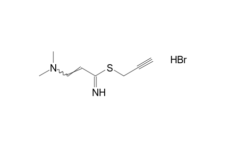 3-(dimethylamino)thioacrylimidic acid, 2-propynyl ester, monohydrobromide