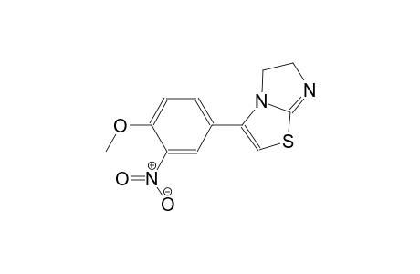imidazo[2,1-b]thiazole, 5,6-dihydro-3-(4-methoxy-3-nitrophenyl)-
