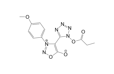 1-Propionoxy-5-[3-(4-methoxyphenyl)sydnon-4-yl]tetrazole