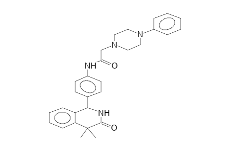 4,4-DIMETHYL-1-{4-[4-(PHENYL)PIPERAZINOACETYL]AMINOPHENYL}-1,4-DIHYDRO-3(2H)-ISOQUINOLINONE