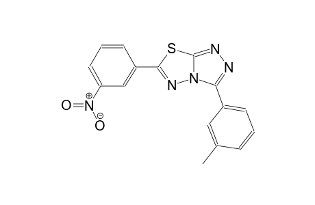 [1,2,4]triazolo[3,4-b][1,3,4]thiadiazole, 3-(3-methylphenyl)-6-(3-nitrophenyl)-