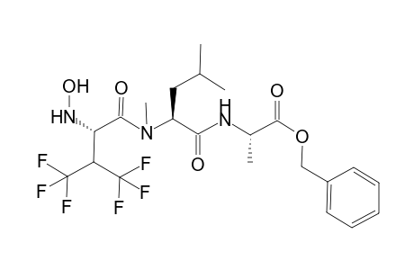 4,4,4,4',4',4'-Hexafluoro-N-hydroxyvalyl-N-methyl-L-leucyl-L-alanine Benzyl Ester