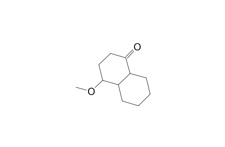 1(2H)-Naphthalenone, octahydro-4-methoxy-, trans-