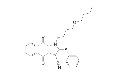 1-(4-Butoxybutyl)-2,3,4,9-tetrahydro-4,9-dioxo-2-(phenylthio)-1H-benz-[F]-indole