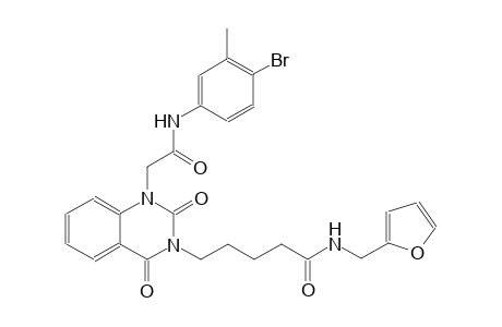 5-(1-[2-(4-bromo-3-methylanilino)-2-oxoethyl]-2,4-dioxo-1,4-dihydro-3(2H)-quinazolinyl)-N-(2-furylmethyl)pentanamide