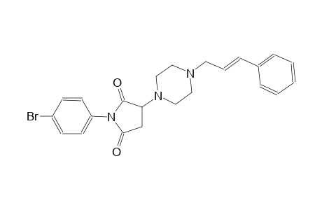 1-(4-bromophenyl)-3-{4-[(2E)-3-phenyl-2-propenyl]-1-piperazinyl}-2,5-pyrrolidinedione