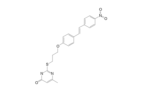 (E)-2-(4'-NITROSTILBENYL-4-OXYPROPYLTHI-6-METHYLOUARCIL)