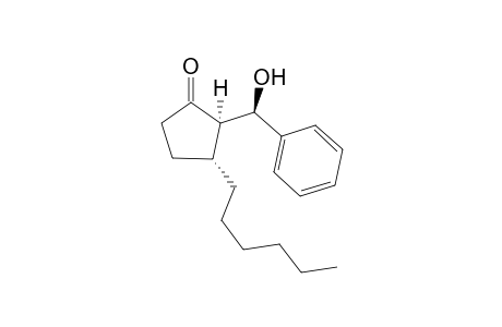 (2RS,2(1RS),3RS)-3-Hexyl-2-(1-hydroxy-1-phenylmethyl)cyclopentan-1-one