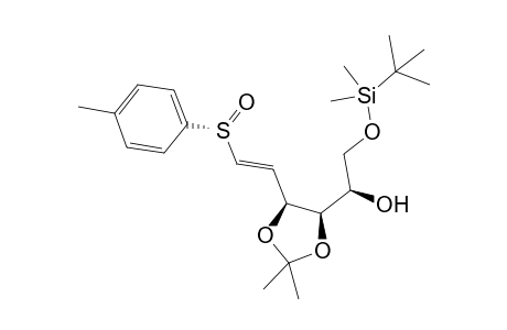 (E)-(2R,3R,4S)-1-[tert-Butyl(dimethyl)silyl]oxy-3,4-(isopropylidenedioxy)-6-[(R)-(p-tolylsulfinyl)]-5-hexen-2-ol