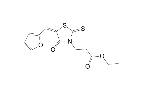 3-(5-Furan-2-ylmethylene-4-oxo-2-thioxo-thiazolidin-3-yl)-propionic acid ethyl ester