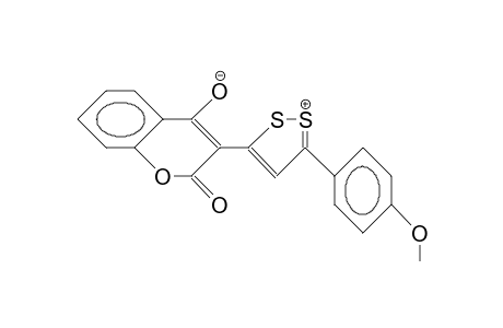 3-(5'-P-Methoxy-phenyl-1',2'-dithiol-3'-ylidene)-2,3-diyhdro-benzopyran-2,4-dione