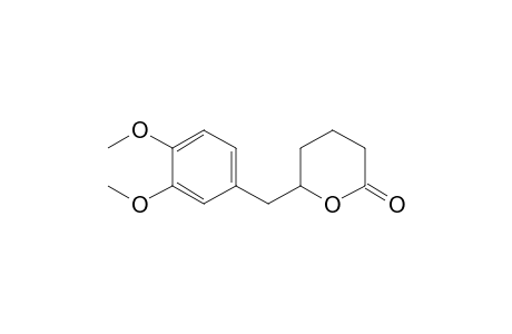 6-[(3',4'-Dimethoxyphenyl)methyl]-tetrahydro-2H-pyran-2-one