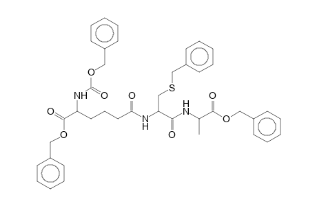 Benzyl 5-[(benzyloxy)carbonyl]-11-[(benzylsulfanyl)methyl]-14-methyl-3,9,12-trioxo-1-phenyl-2-oxa-4,10,13-triazapentadecan-15-oate