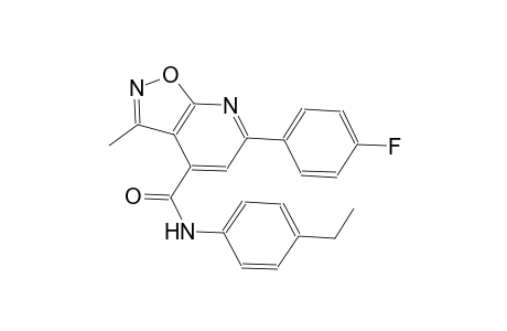 isoxazolo[5,4-b]pyridine-4-carboxamide, N-(4-ethylphenyl)-6-(4-fluorophenyl)-3-methyl-