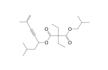 Diethylmalonic acid, 2,7-dimethyloct-5-yn-7-en-4-yl isobutyl ester