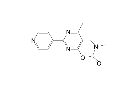 6-Methyl-2-(4-pyridinyl)-4-pyrimidinyl dimethylcarbamate