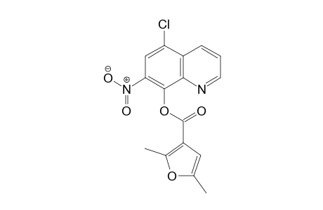 3-Furancarboxylic acid, 2,5-dimethyl-, 5-chloro-7-nitro-8-quinolinyl ester