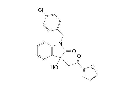 1-(4-chlorobenzyl)-3-[2-(2-furyl)-2-oxoethyl]-3-hydroxy-1,3-dihydro-2H-indol-2-one