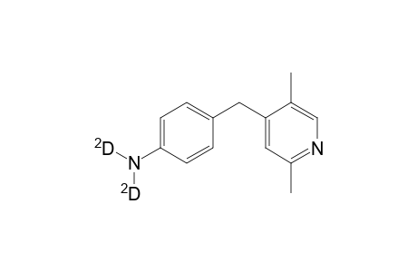 2,5-Dimethyl-4-(4'-dideuterioaminobenzyl)pyridine