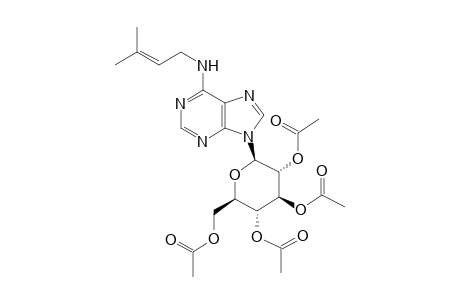 (2R,3R,4S,5R,6R)-2-(acetoxymethyl)-6-(6-(3-methylbut-2-enylamino)-9H-purin-9-yl)tetrahydro-2H-pyran-3,4,5-triyl triacetate