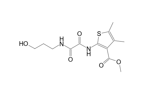 3-thiophenecarboxylic acid, 2-[[2-[(3-hydroxypropyl)amino]-1,2-dioxoethyl]amino]-4,5-dimethyl-, methyl ester