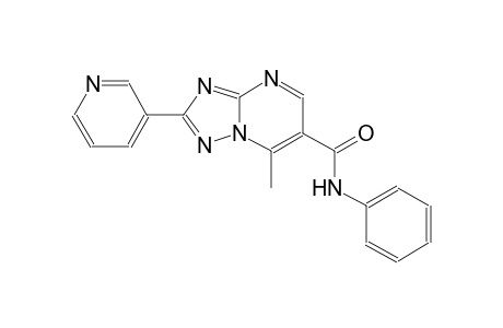 [1,2,4]triazolo[1,5-a]pyrimidine-6-carboxamide, 7-methyl-N-phenyl-2-(3-pyridinyl)-