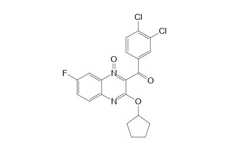 3-(CYCLOPENTYLOXY)-2-(3,4-DICHLOROBENZOYL)-7-FLUORO-QUINOXALINE-1-OXIDE