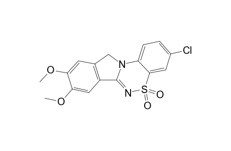 3-Chloro-8,9-dimethoxy-11H-isoindolo[1,2-c]-(1,2,4)-benzothiadiazine - 5,5-dioxide