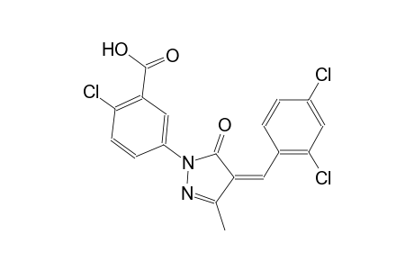 benzoic acid, 2-chloro-5-[(4Z)-4-[(2,4-dichlorophenyl)methylene]-4,5-dihydro-3-methyl-5-oxo-1H-pyrazol-1-yl]-