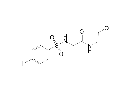 2-[(4-iodophenyl)sulfonylamino]-N-(2-methoxyethyl)ethanamide