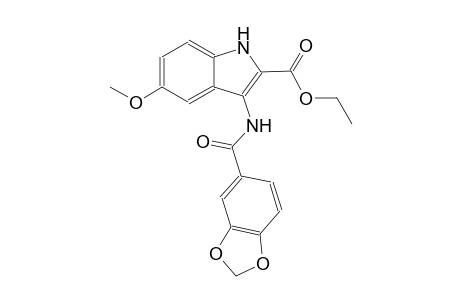 ethyl 3-[(1,3-benzodioxol-5-ylcarbonyl)amino]-5-methoxy-1H-indole-2-carboxylate