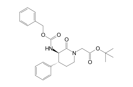 2-[(3R,4R)-2-oxo-4-phenyl-3-(phenylmethoxycarbonylamino)-1-piperidinyl]acetic acid tert-butyl ester