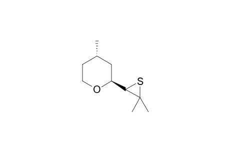 trans-2-(3,3-Dimethylthiiran-2-yl)-4-methyl-tetrahydropyran