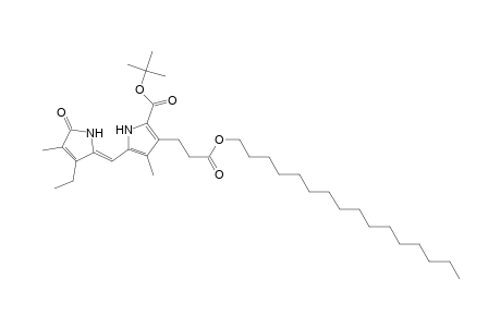 1H-Pyrrole-3-propanoic acid, 2-[(1,1-dimethylethoxy)carbonyl]-5-[(3-ethyl-1,5-dihydro-4-methyl-5-oxo-2H-pyrrol-2-ylidene)methyl]-4-methyl-, hexadecyl ester, (Z)-