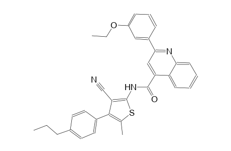 N-[3-cyano-5-methyl-4-(4-propylphenyl)-2-thienyl]-2-(3-ethoxyphenyl)-4-quinolinecarboxamide