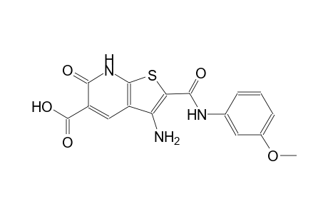 3-amino-2-[(3-methoxyanilino)carbonyl]-6-oxo-6,7-dihydrothieno[2,3-b]pyridine-5-carboxylic acid