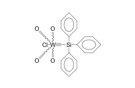 trans-Tetracarbonyl-chloro-(triphenylsilylcarbyne)-tungsten